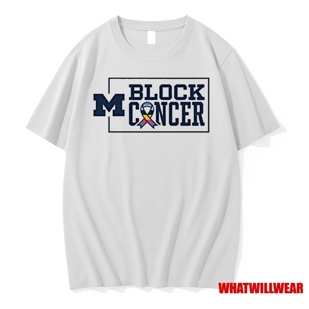 Michigan Football Block Cancer Shirts