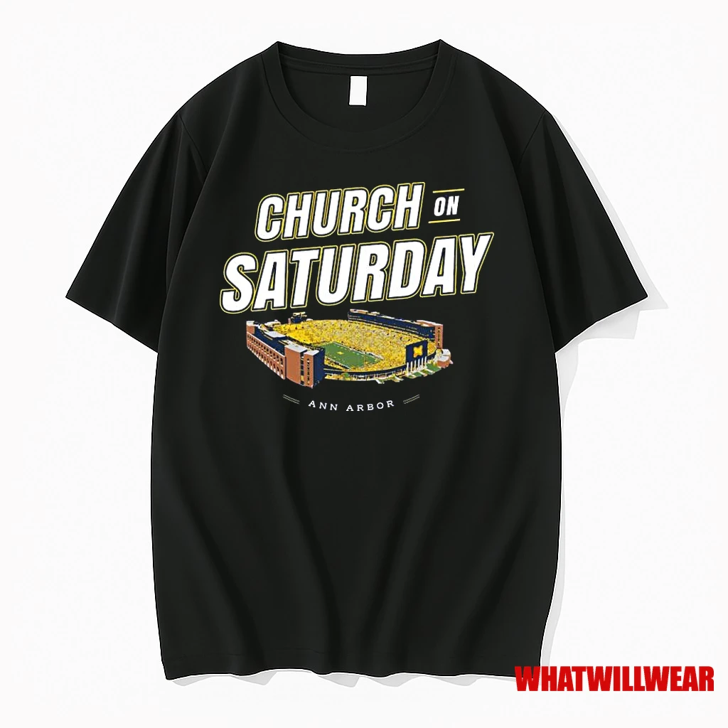 Michigan Wolverines Church On Saturday Shirts