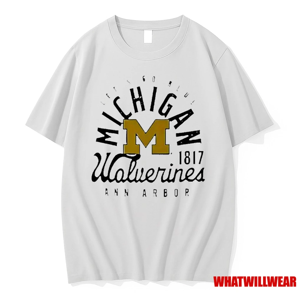 Michigan Wolverines Lets Go Blue Ann Arbor 1817 Shirts