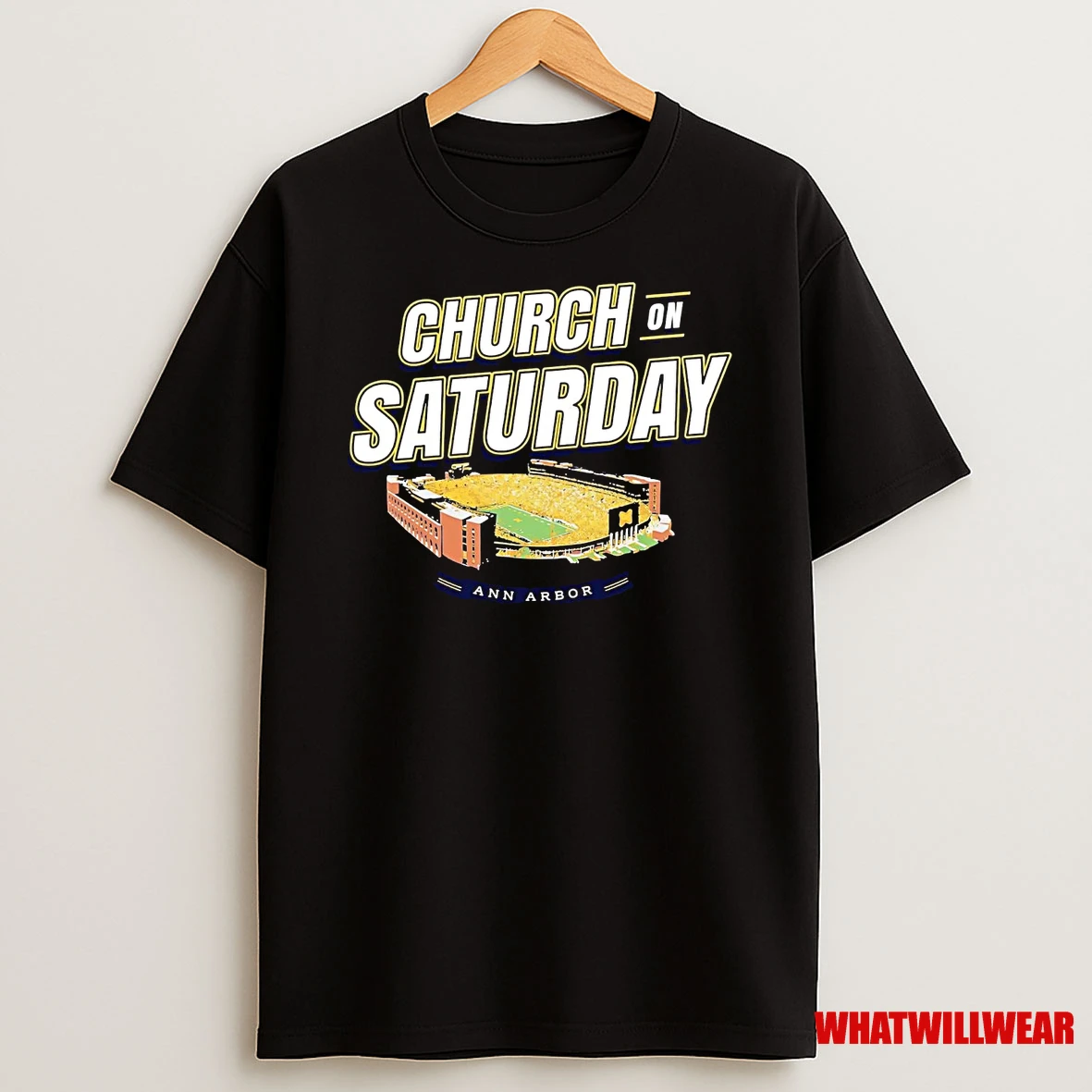 Michigan Wolverines Church On Saturday Stadium Shirts
