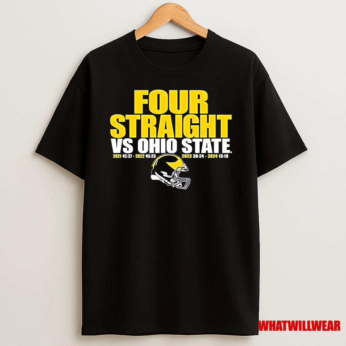 Michigan Wolverines Vs Ohio State 4 Time Score Shirts