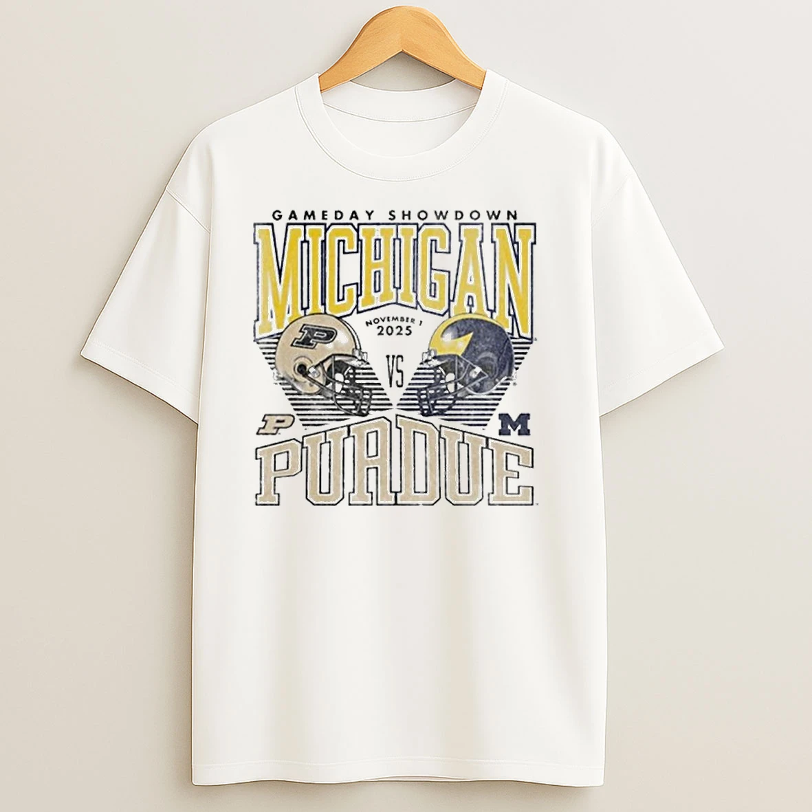 Michigan Wolverines Vs Purdue Boilermakers 2025 Gameday Showdown Football T Shirts