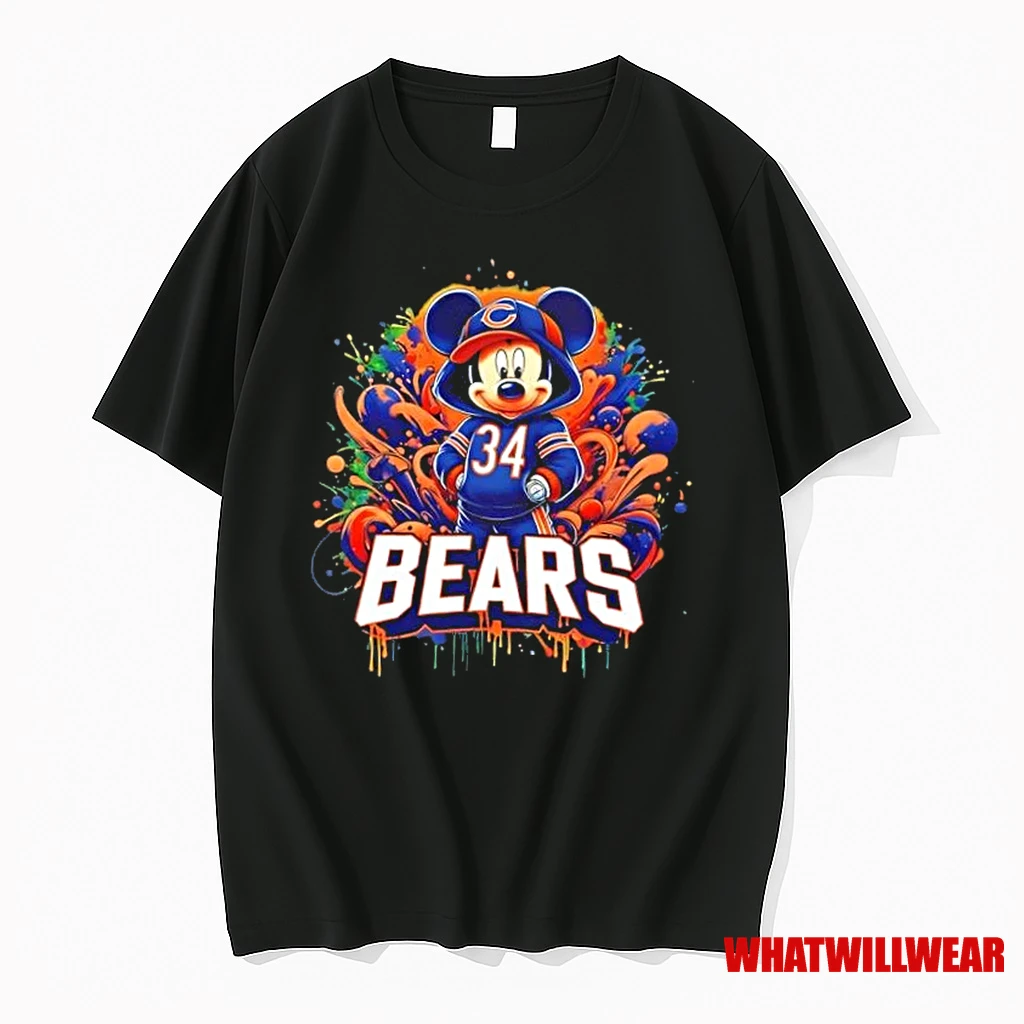 Mickey Chicago Bears Football Colors Shirts