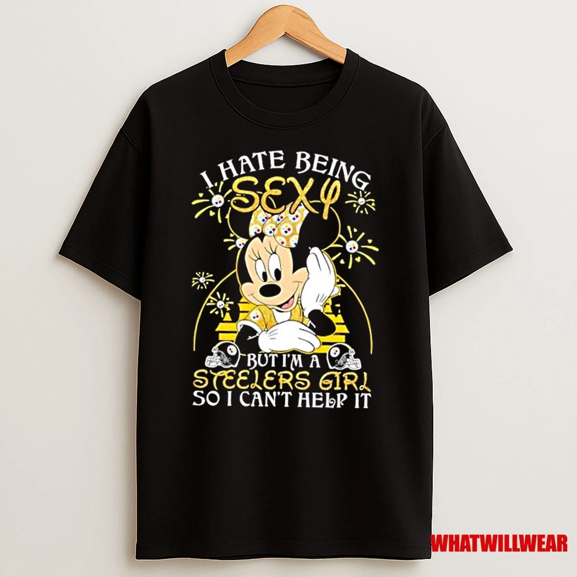 Mickey I Hate Being Sexy But Im A Steelers Girl So I Cant Help It Shirts
