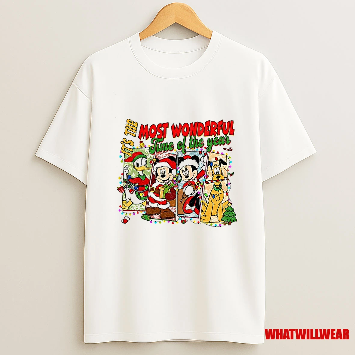 Mickey Mouse And Friends Its The Most Wonderful Time Of The Year Merry Christmas Shirts