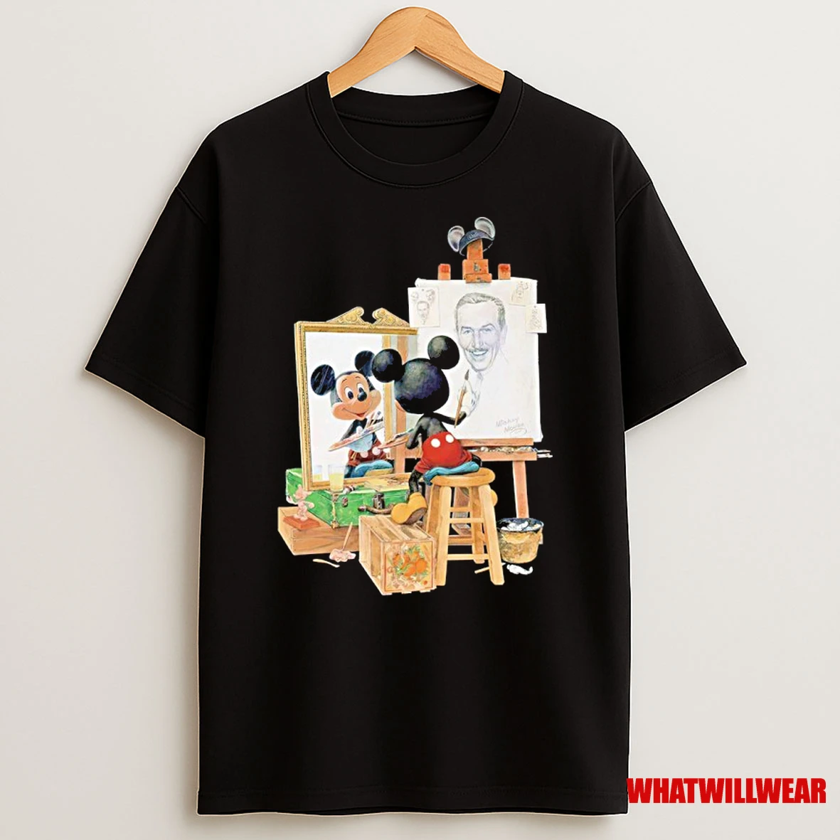 Mickey Mouse Painting Cartoon Shirts