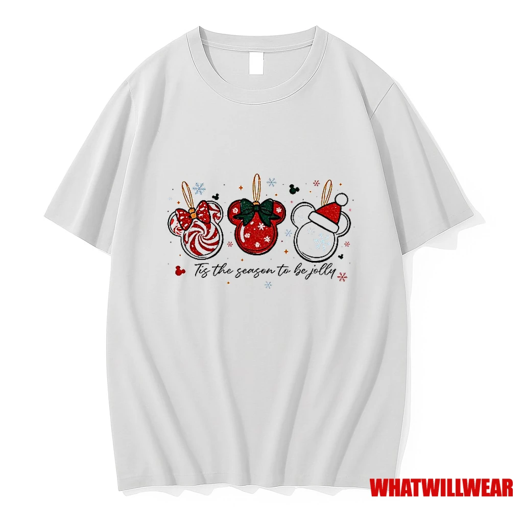 Mickey Mouse Tis The Season To Be Jolly Merry Christmas Shirts
