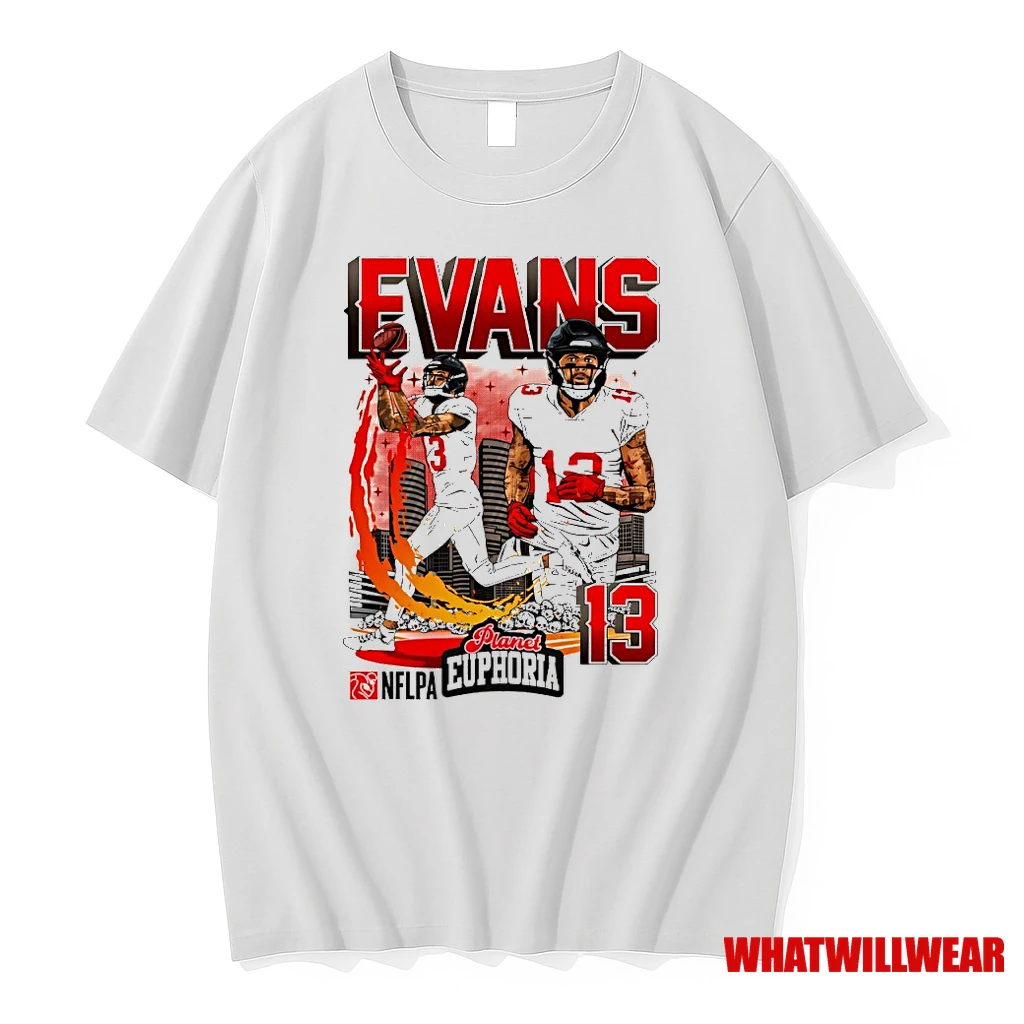 Mike Evans 13 Tampa Bay Buccaneers Football Wide Receiver Comic Shirts