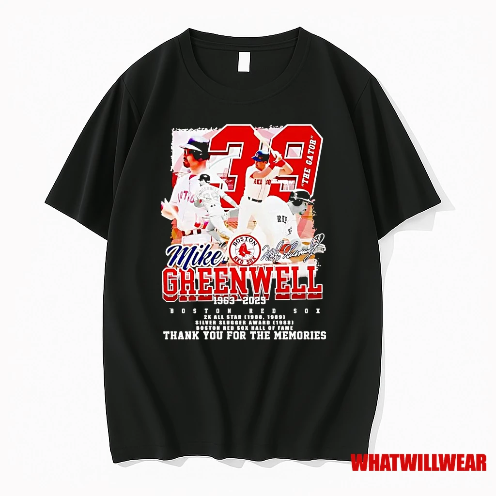 Mike Greenwell 1963 2025 Thank You For The Memories Shirts