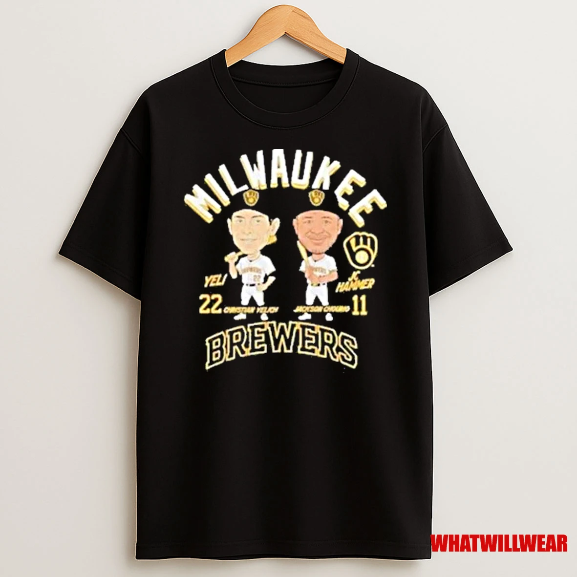 Milwaukee Brewers Jackson Chourio And Christian Yelich Player Shirts