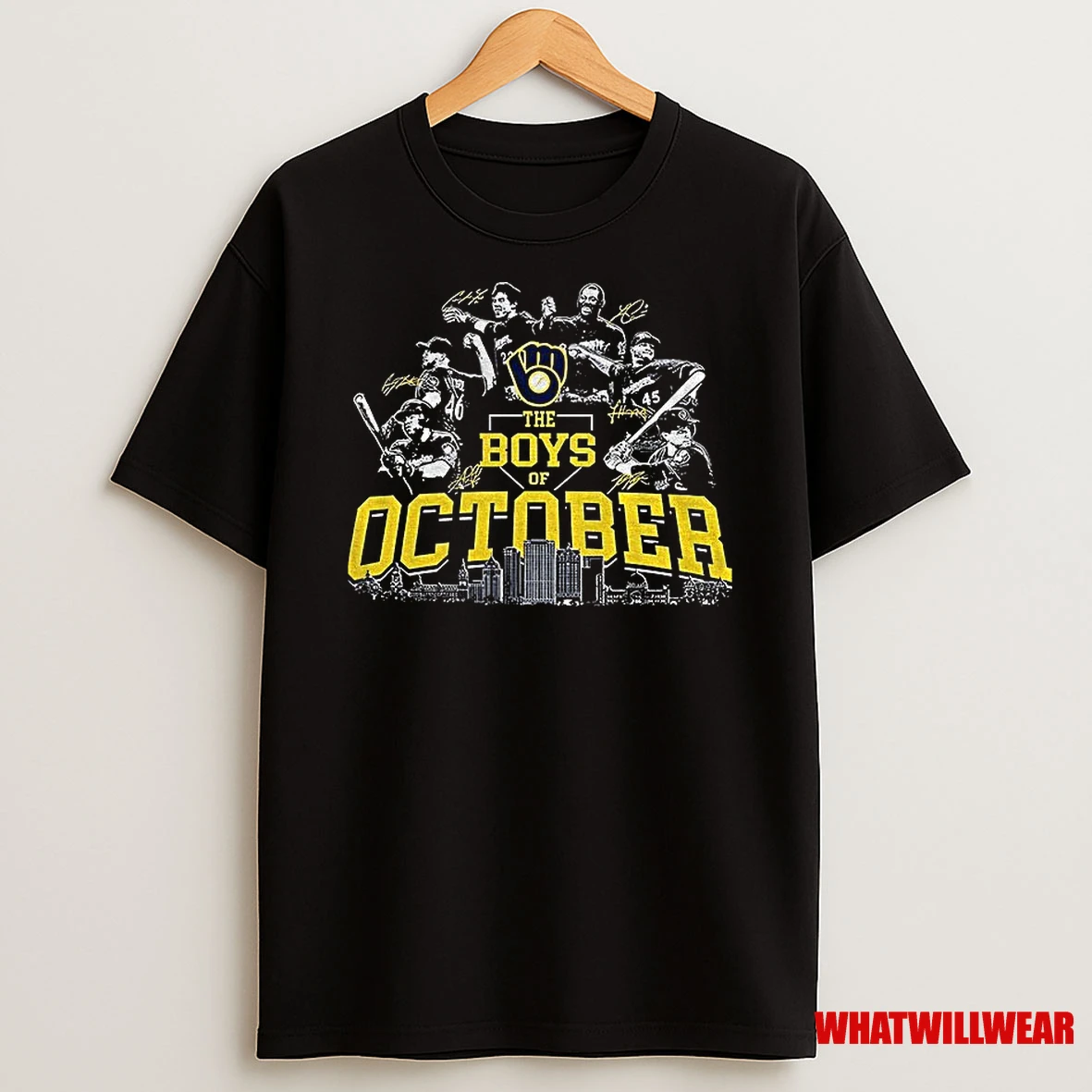 Milwaukee Brewers Mlb Baseball The Boys Of October Signatures Shirts