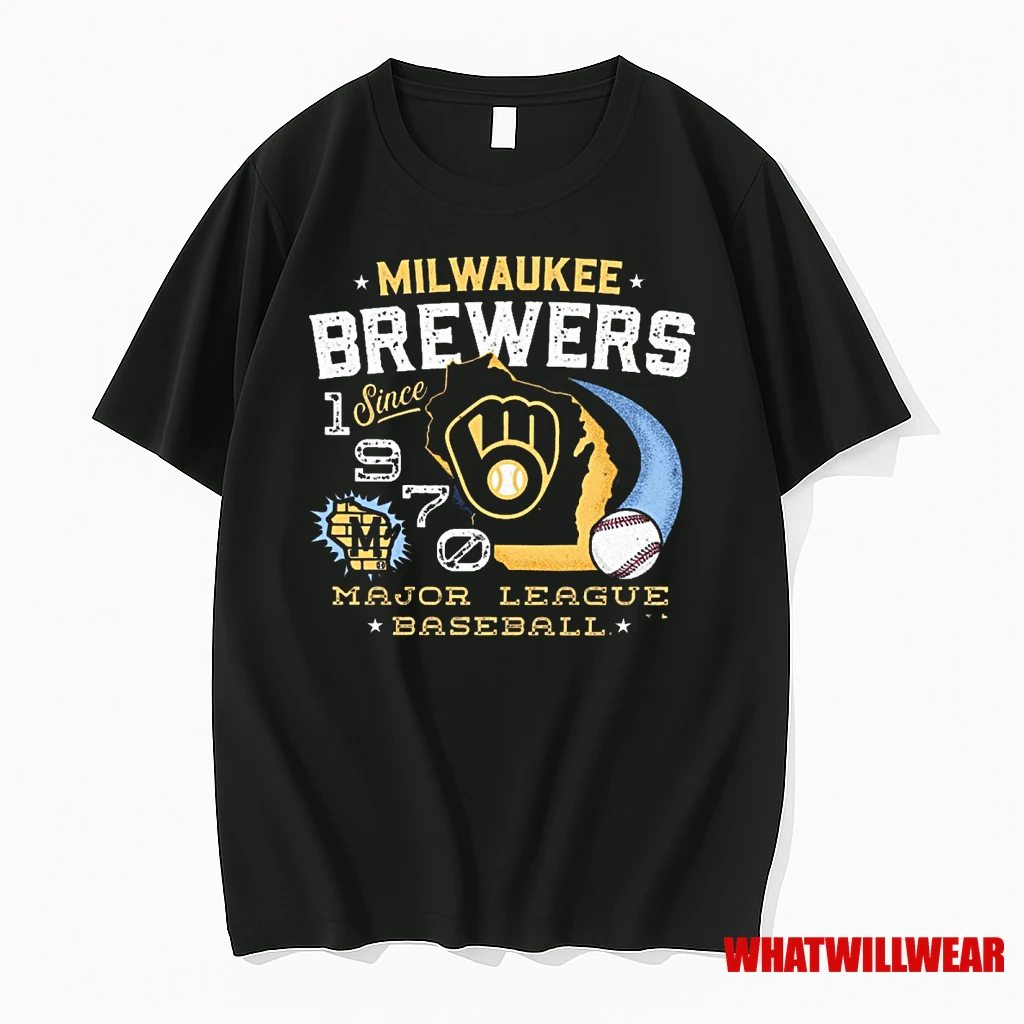 Milwaukee Brewers Mlb Regional Major League Baseball Since 1970 Shirts