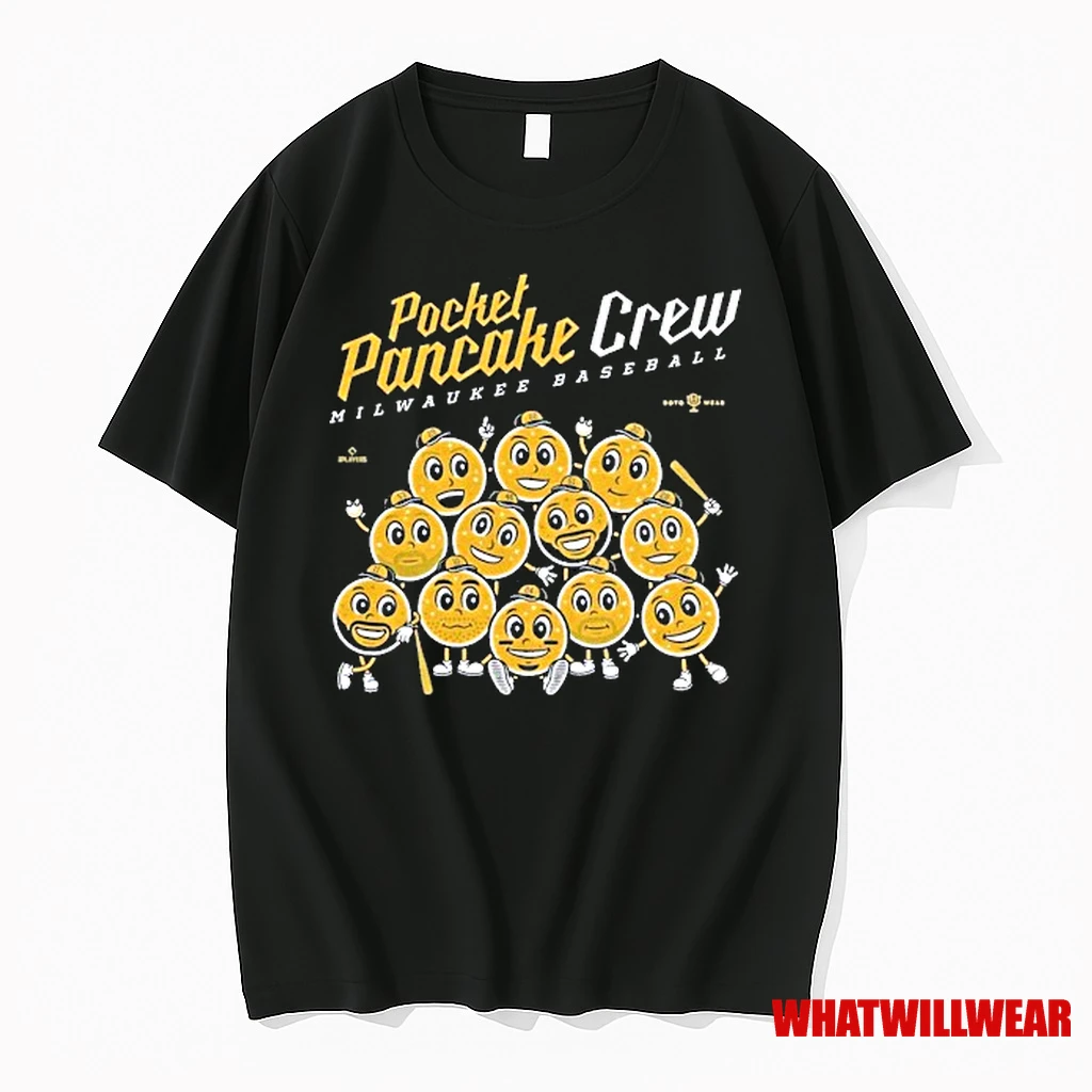 Milwaukee Brewers Pocket Pancake Crew Shirts