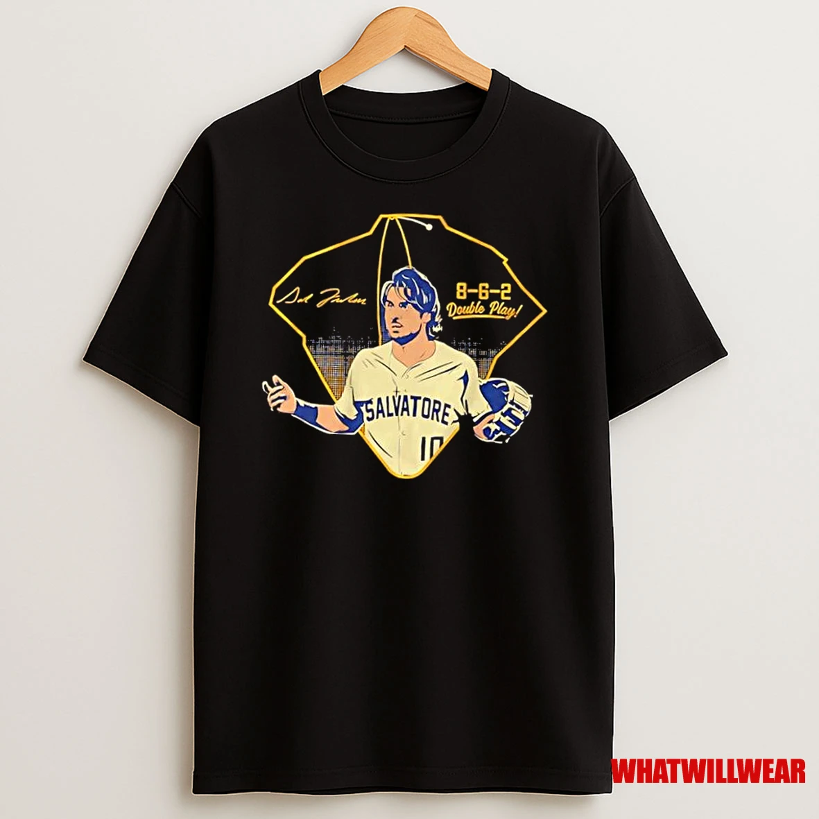 Milwaukee Brewers Sal Frelick 8 6 2 Double Play Signature Shirts