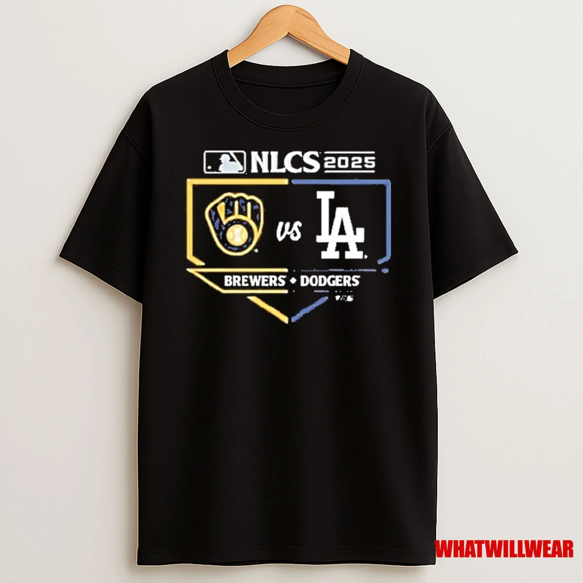 Milwaukee Brewers Vs Los Angeles Dodgers 2025 National League Championship Series Matchup Batters Box Shirts