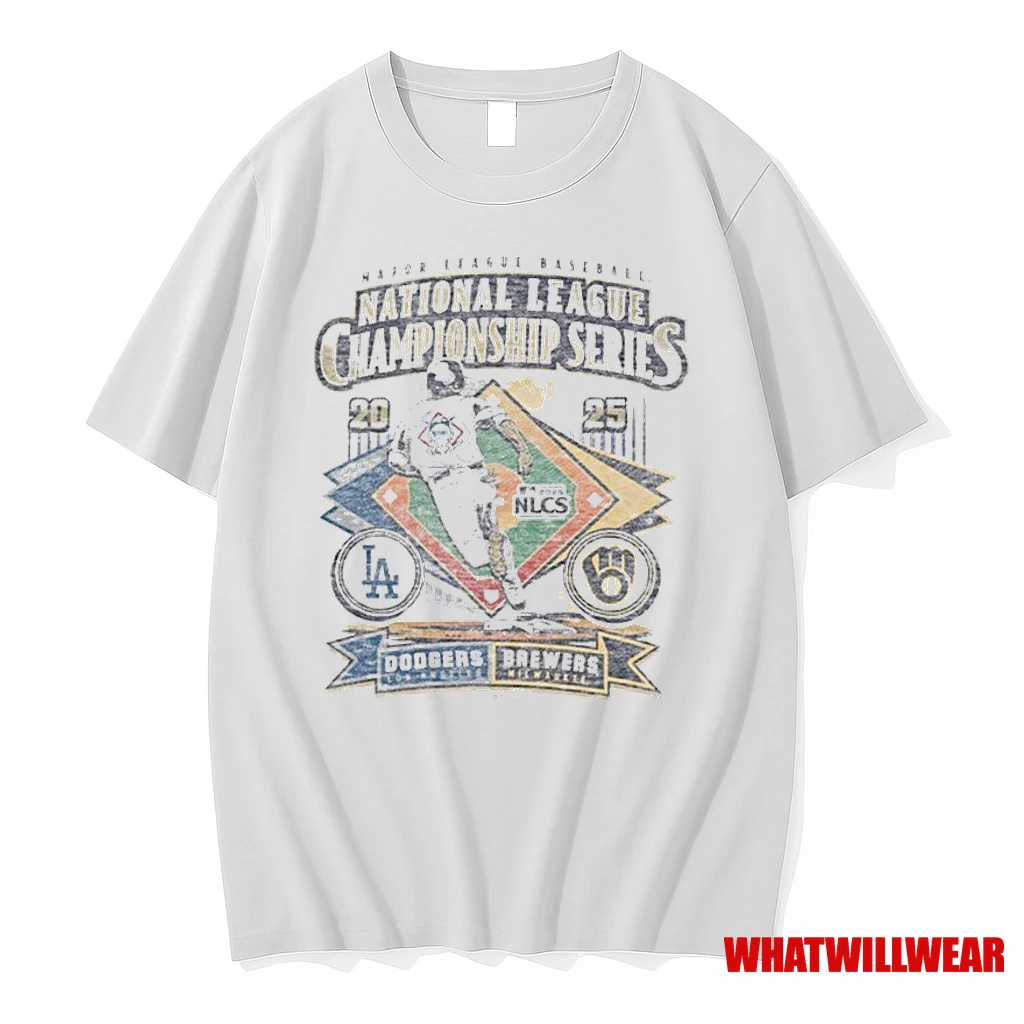Milwaukee Brewers Vs La Dodgers 2025 Nlcs Matchup Dueling Franklin Shirts