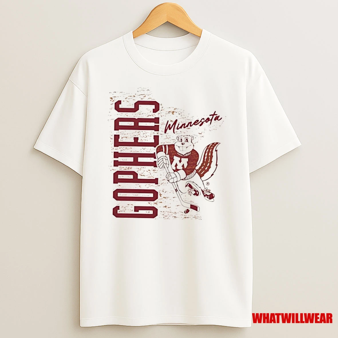 Minnesota Golden Gophers Goldy Gopher Hockey Mascot Shirts