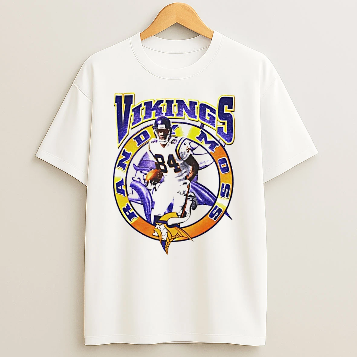 Minnesota Vikings Randy Moss 84 Logo T Shirts