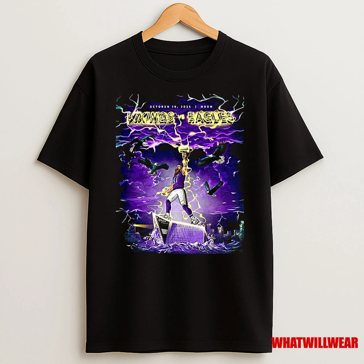 Minnesota Vikings Thor Marvel Vs Eagles 2025 Shirts