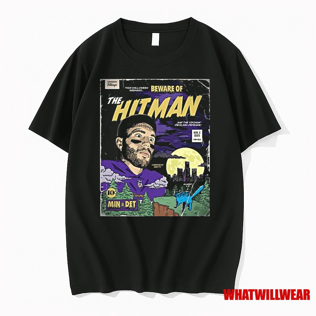 Minnesota Vikings Vs Detroit Lions Matchup Game Day Beware Of The Hitman Nfl On November 2 2025 Shirts