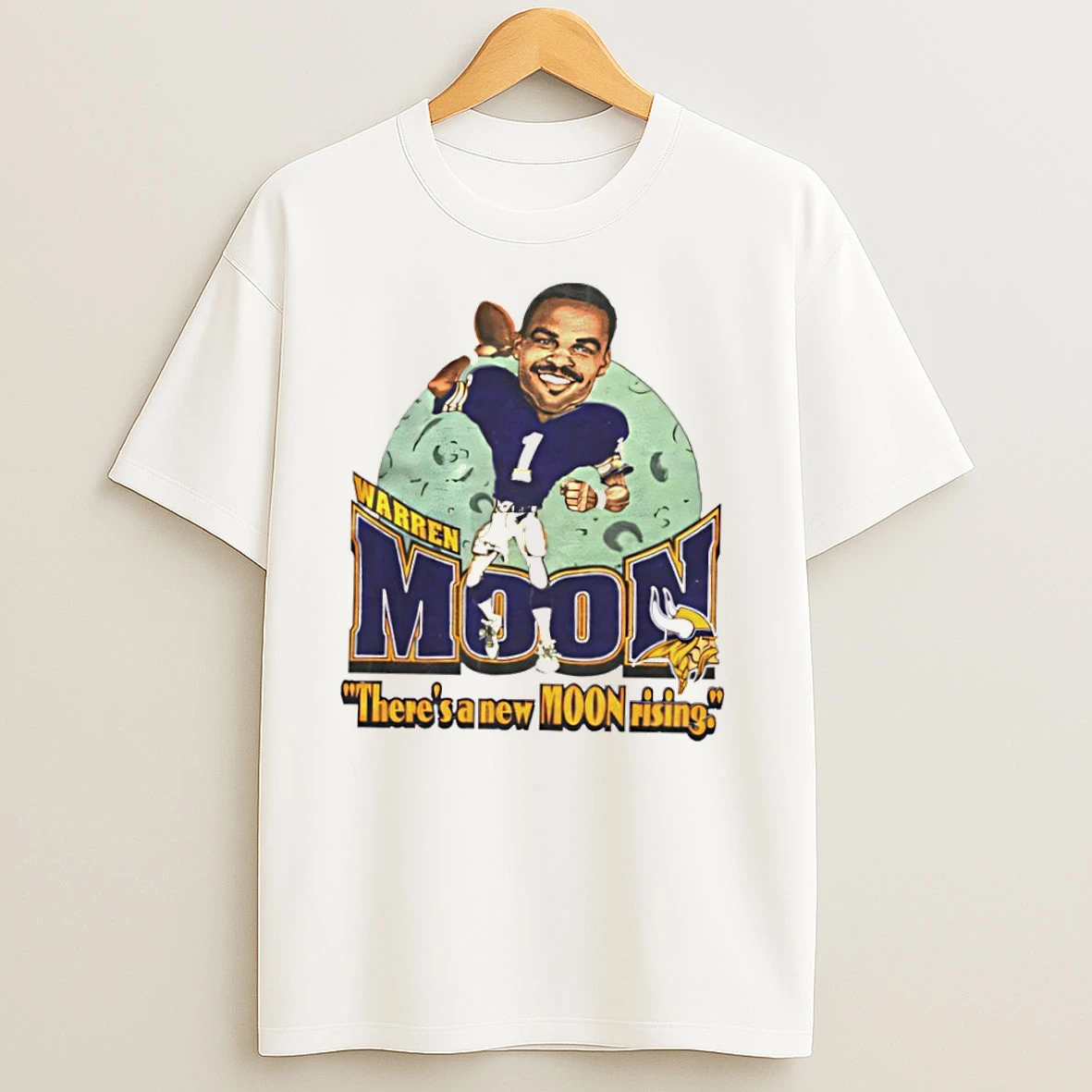 Minnesota Vikings Warren Moon Theres A New Moon Rising T Shirts