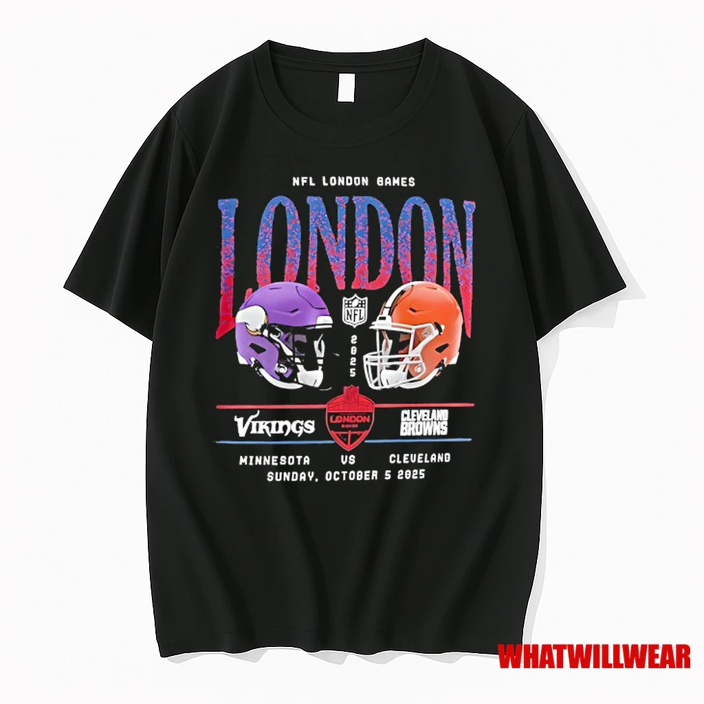 Minnesota Vikings Vs Cleveland Browns Nfl London Games 2025 Nfl Shirts