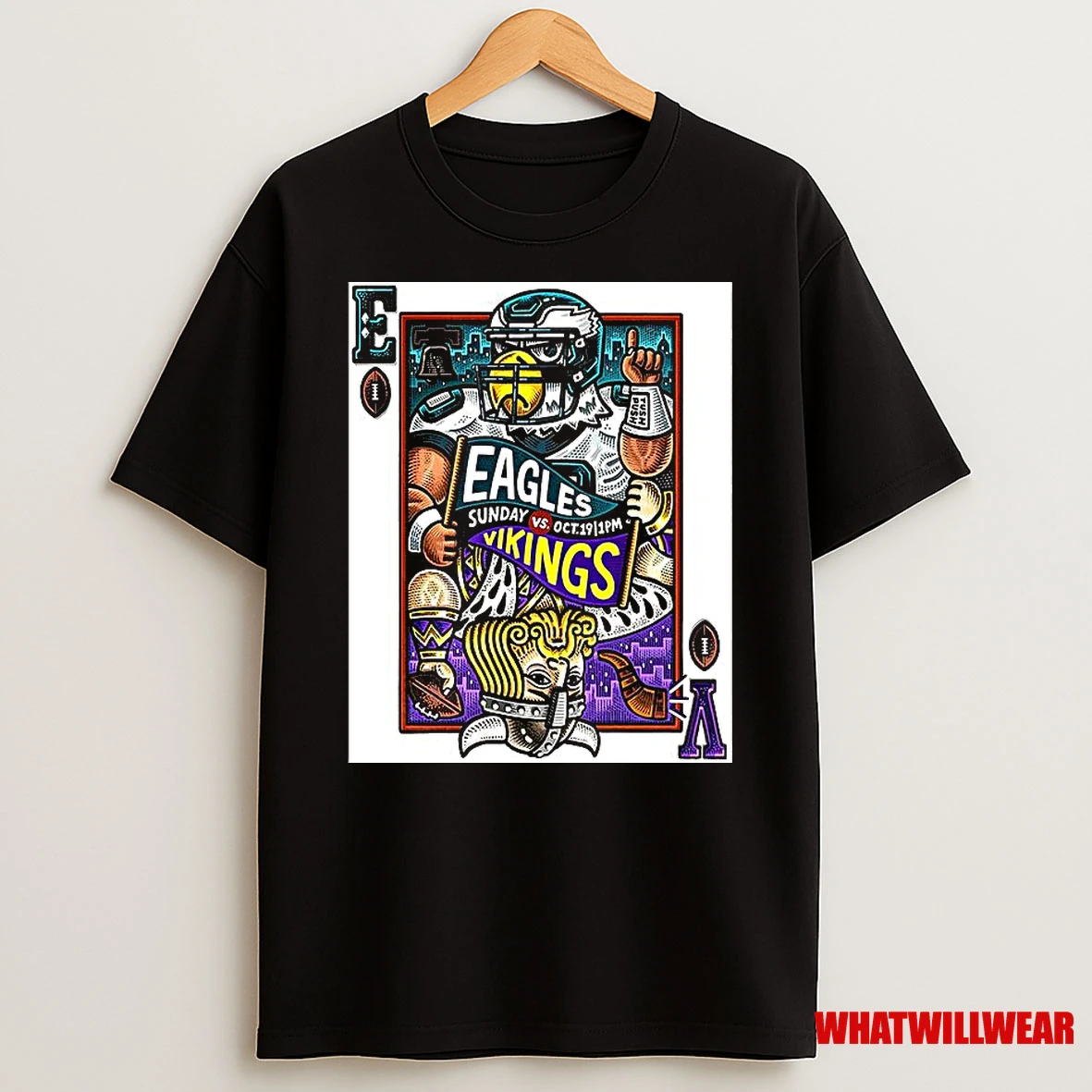 Minnesota Vikings Vs Philadelphia Eagles Nfl 2025 Week 7 Cadrs Shirts