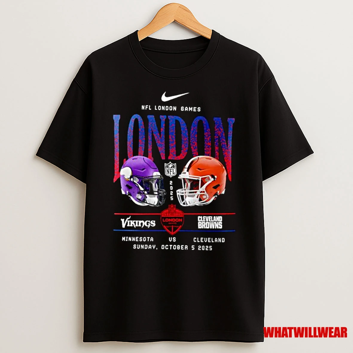 Minnesota Vikings Vs Cleveland Browns 2025 International Games London Ornaments Shirts
