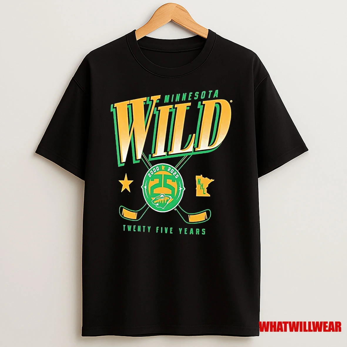 Minnesota Wild 2025 Twenty Five Years Shirts