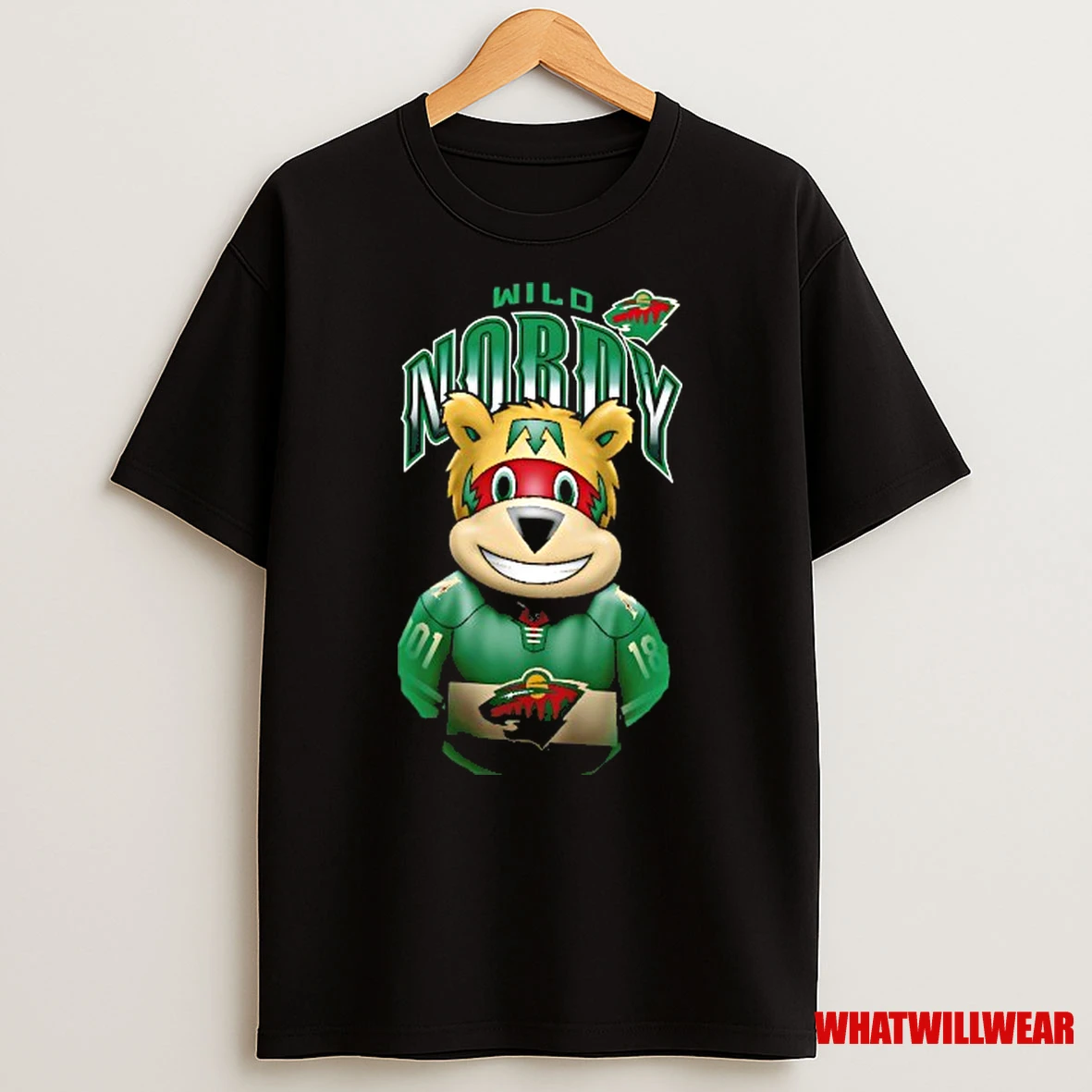 Minnesota Wild Hockey Nordy Mascot Highlight Shirts