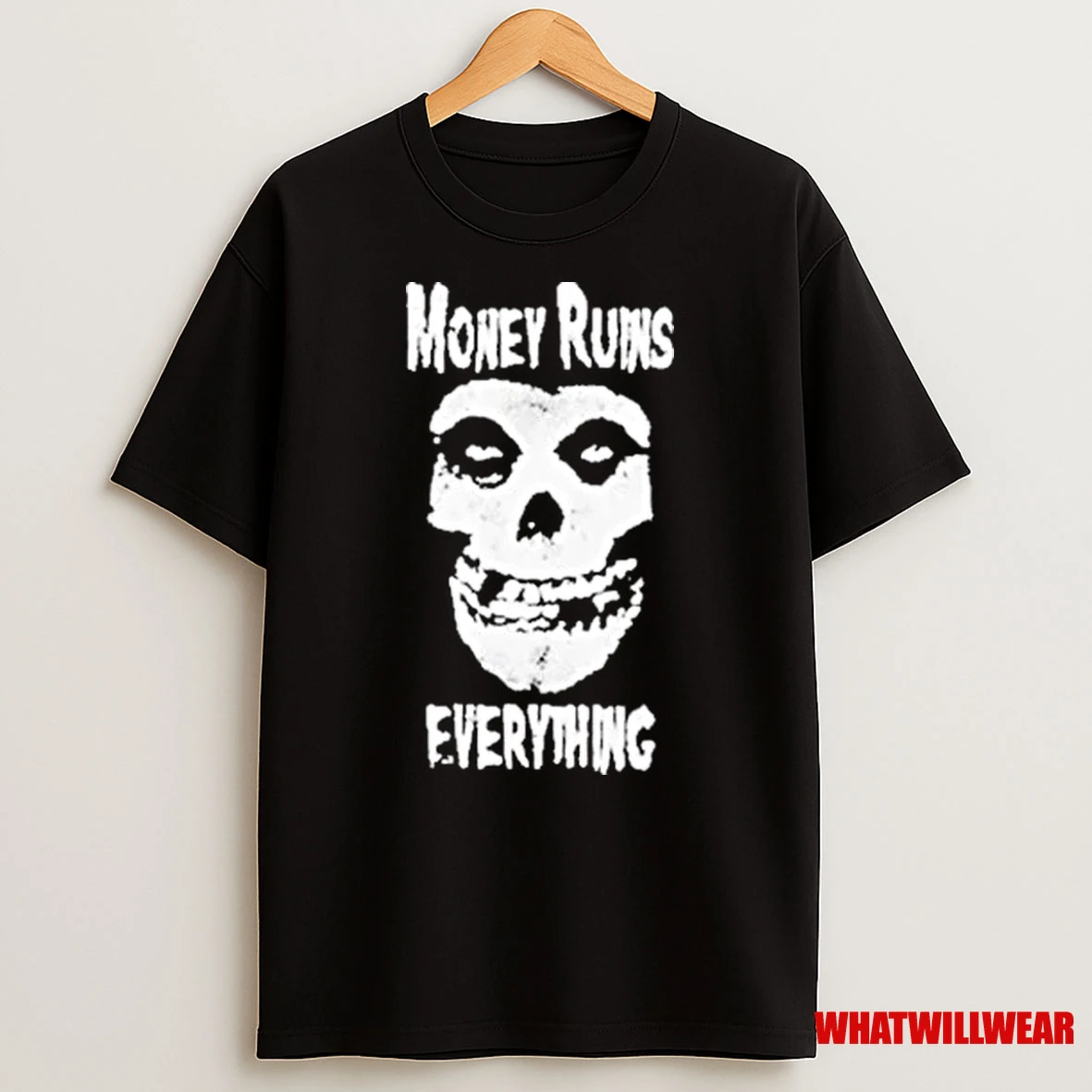 Misfits Money Ruins Everything Famous Monsters Skull Shirts