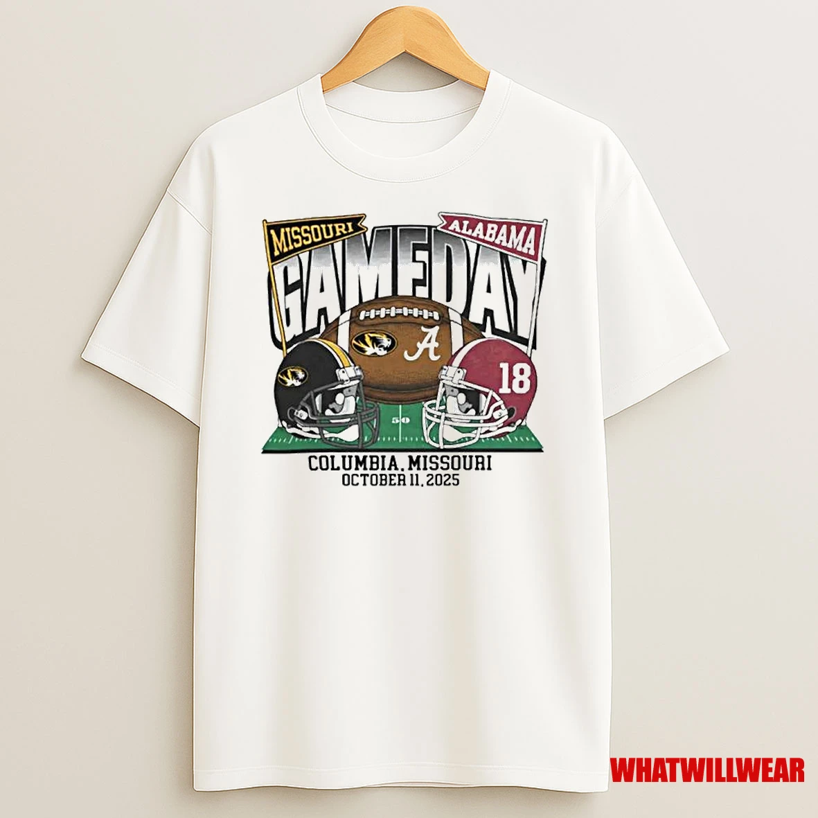 Missouri Tigers Vs Alabama Crimson Tide 2025 College Football Gameday Ornaments Shirts