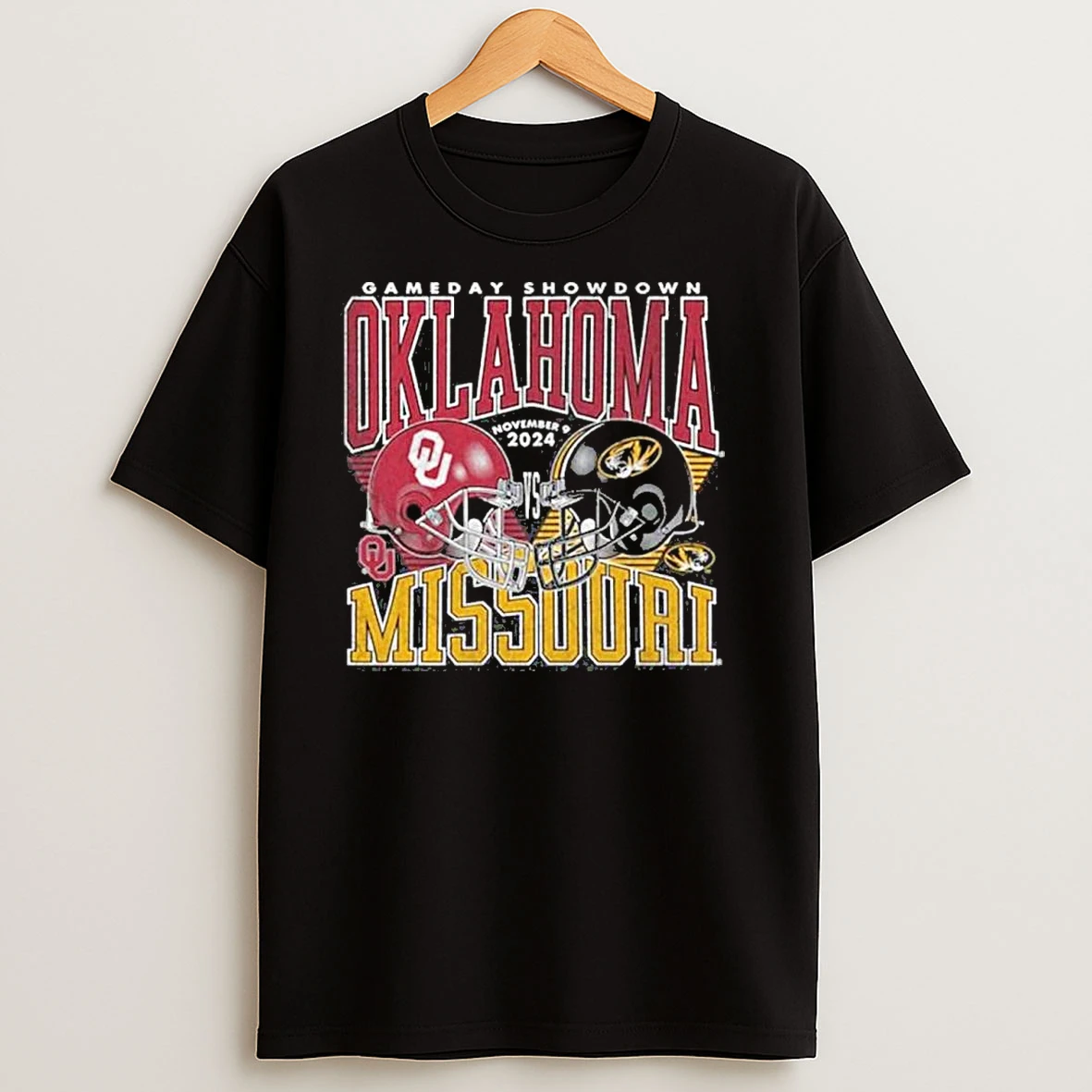 Missouri Tigers Vs Oklahoma Sooners 2025 Gameday Showdown T Shirts