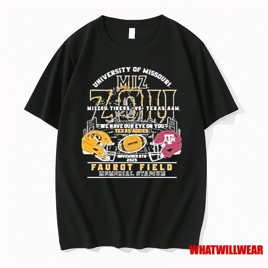 Mizzou Tigers Vs Texas Am We Have Our Eye On You Texas Aggies Game Day November 8 2025 Shirts