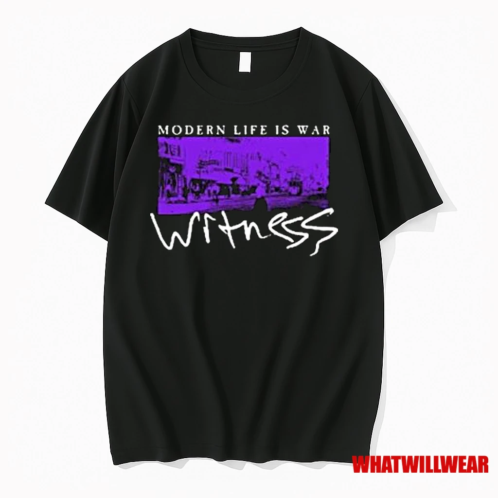Modern Life Is War Witness 20th Anniversary Glow In The Dark Shirts