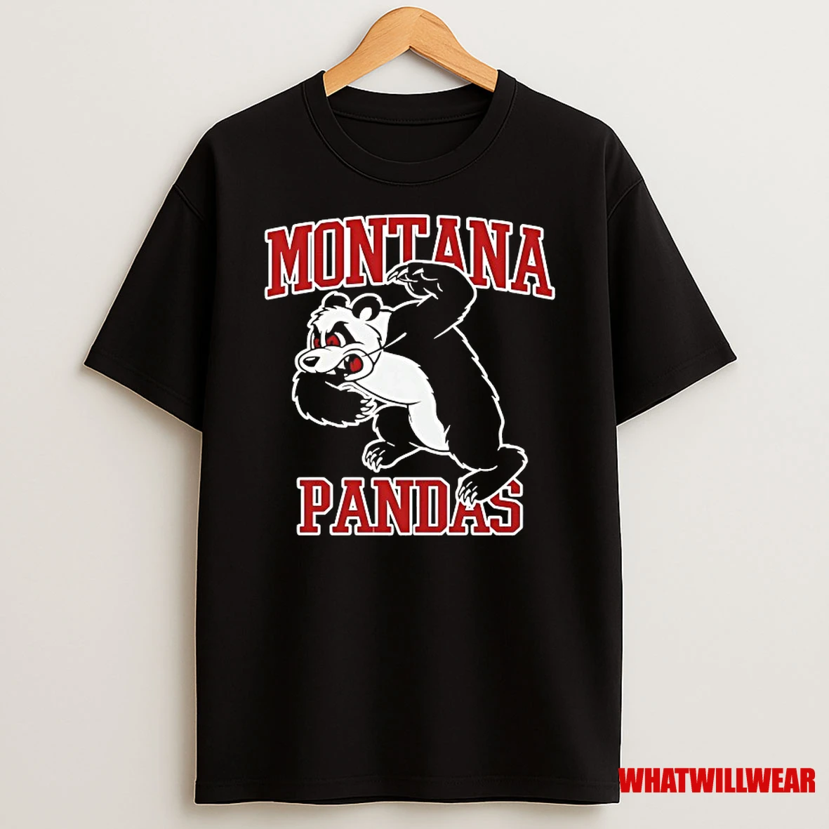 Montana Pandas Mascot Logo College Sports Team Shirts