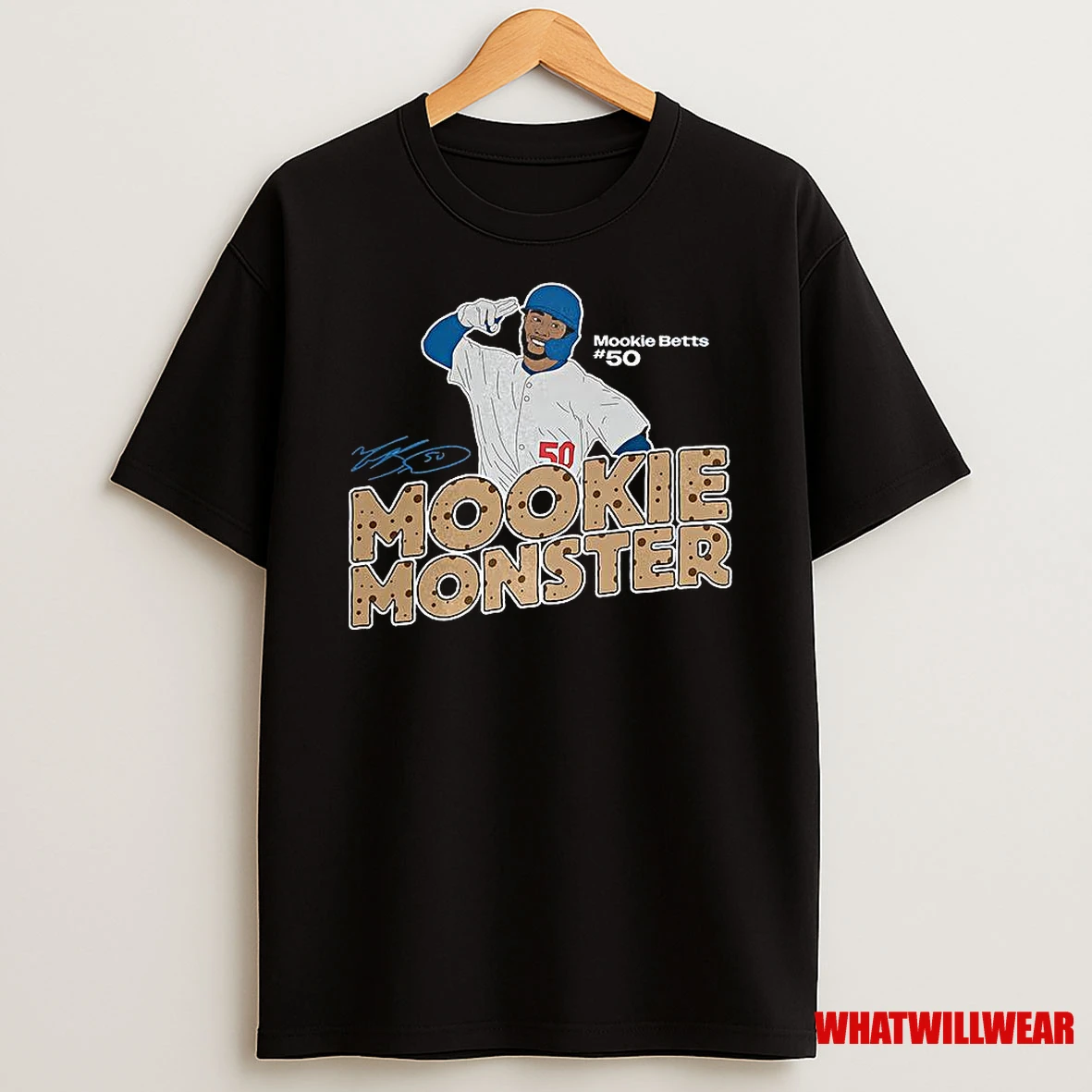 Mookie Betts Los Angeles Dodgers Mlb Mookie Monster Signature Shirts