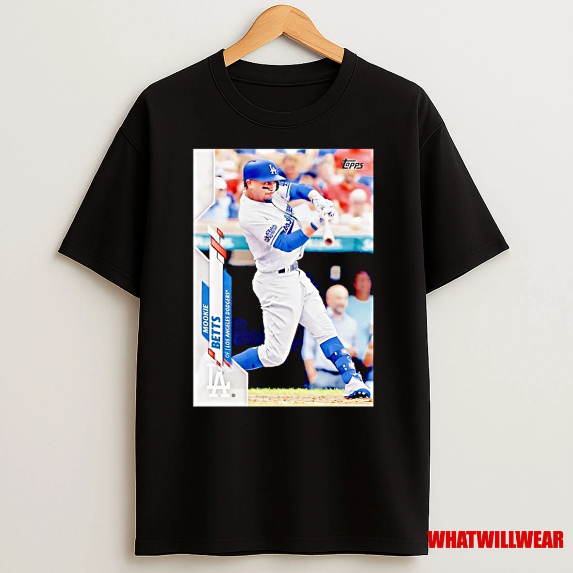 Mookie Betts Los Angeles Dodgers Baseball Card Player Shirts