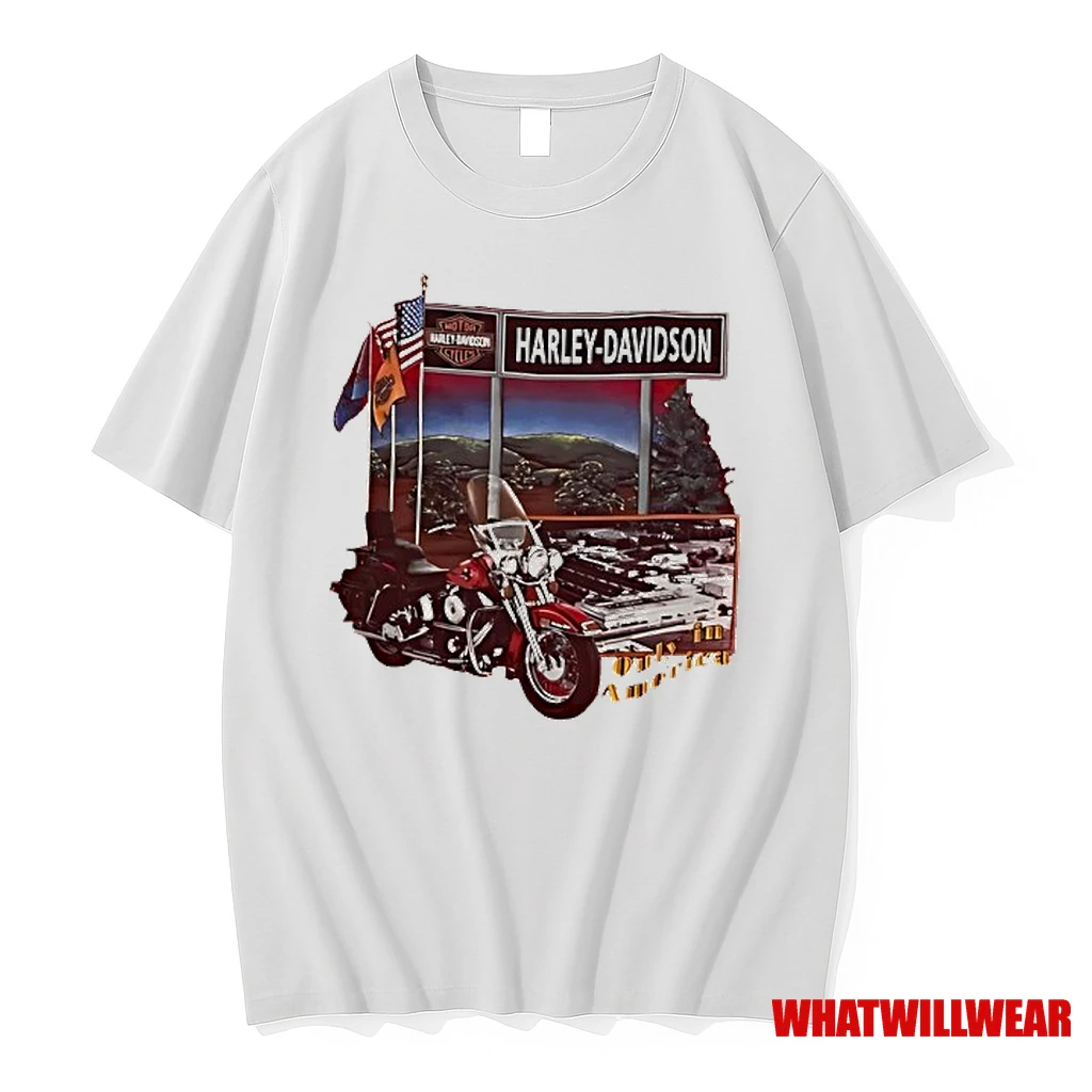 Motorcycle Harley Davidson Only In America Shirts