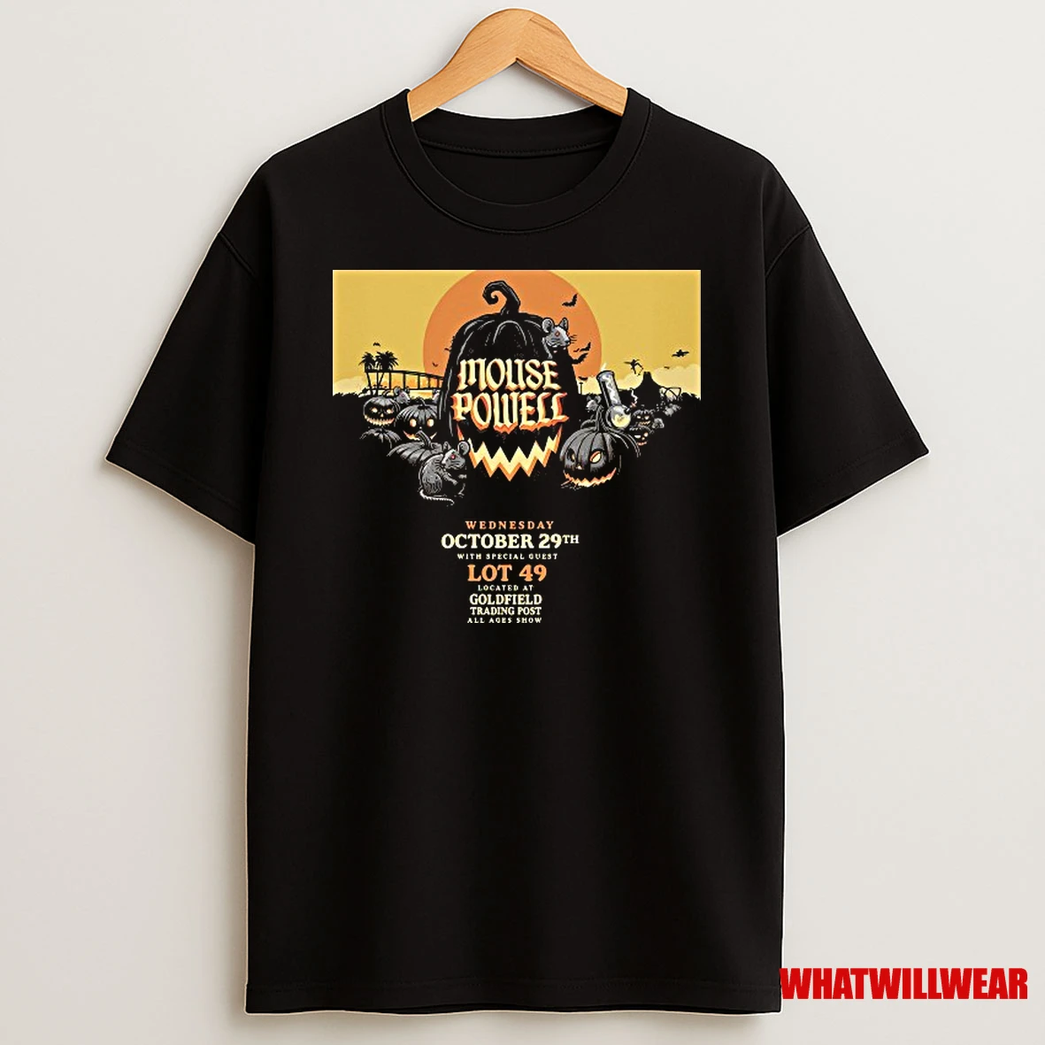 Mouse Powell Oct 29 2025 Sacramento Tour Halloween Shirts