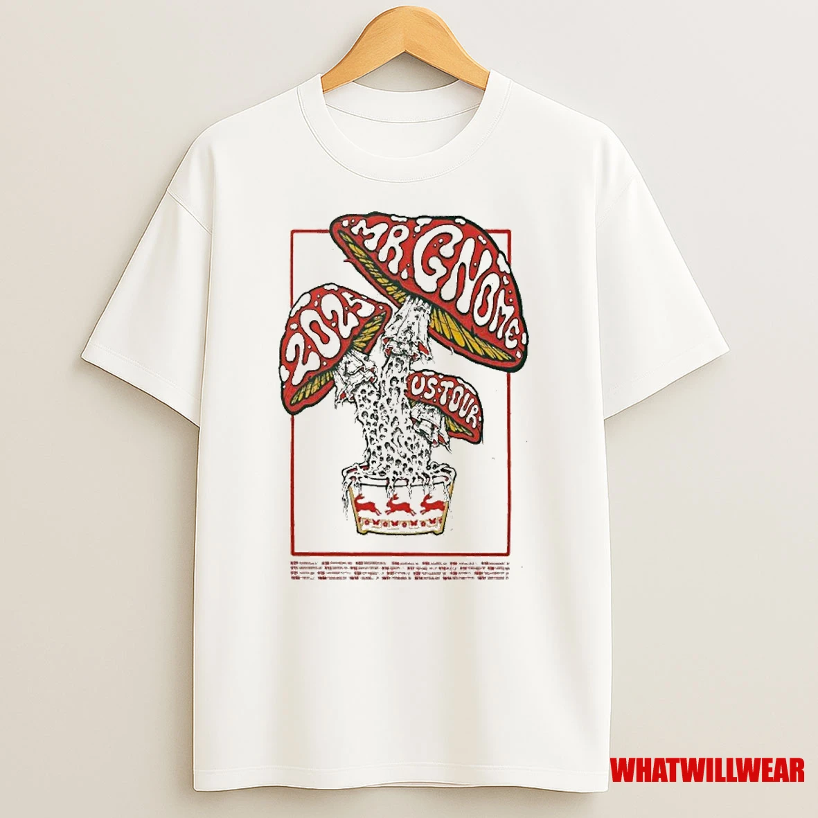 Mr Gnome Us Tour 2025 Mushroom Shirts