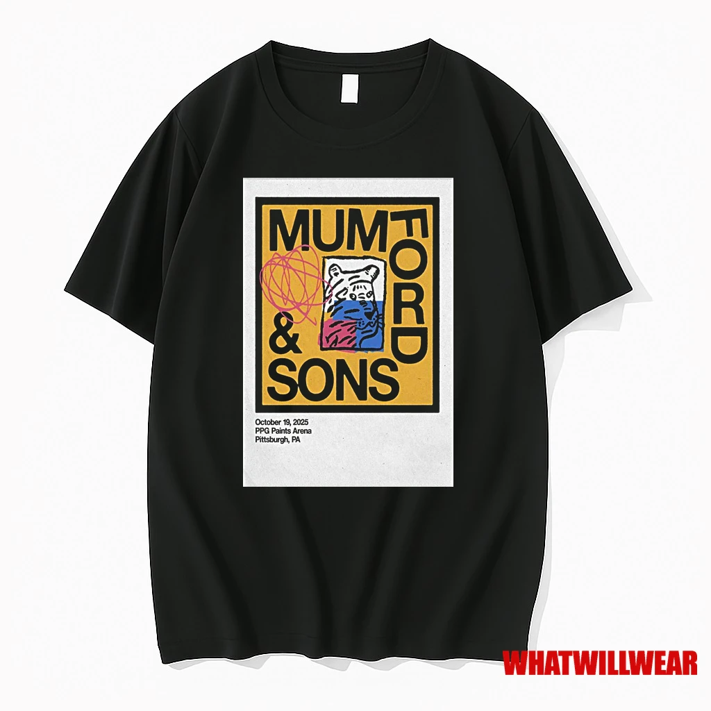 Mumford And Sons October 19 2025 Ppg Paints Arena Pittsburgh Event Shirts