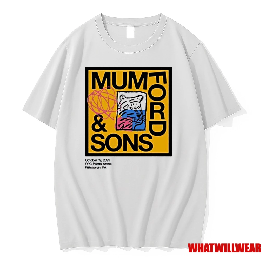 Mumford Sons October 19 2025 Ppg Paints Arena Pittsburgh Pa Shirts