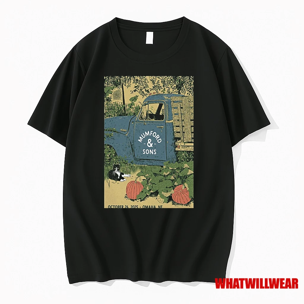 Mumford Sons Show Omaha Ne October 26 2025 Shirts