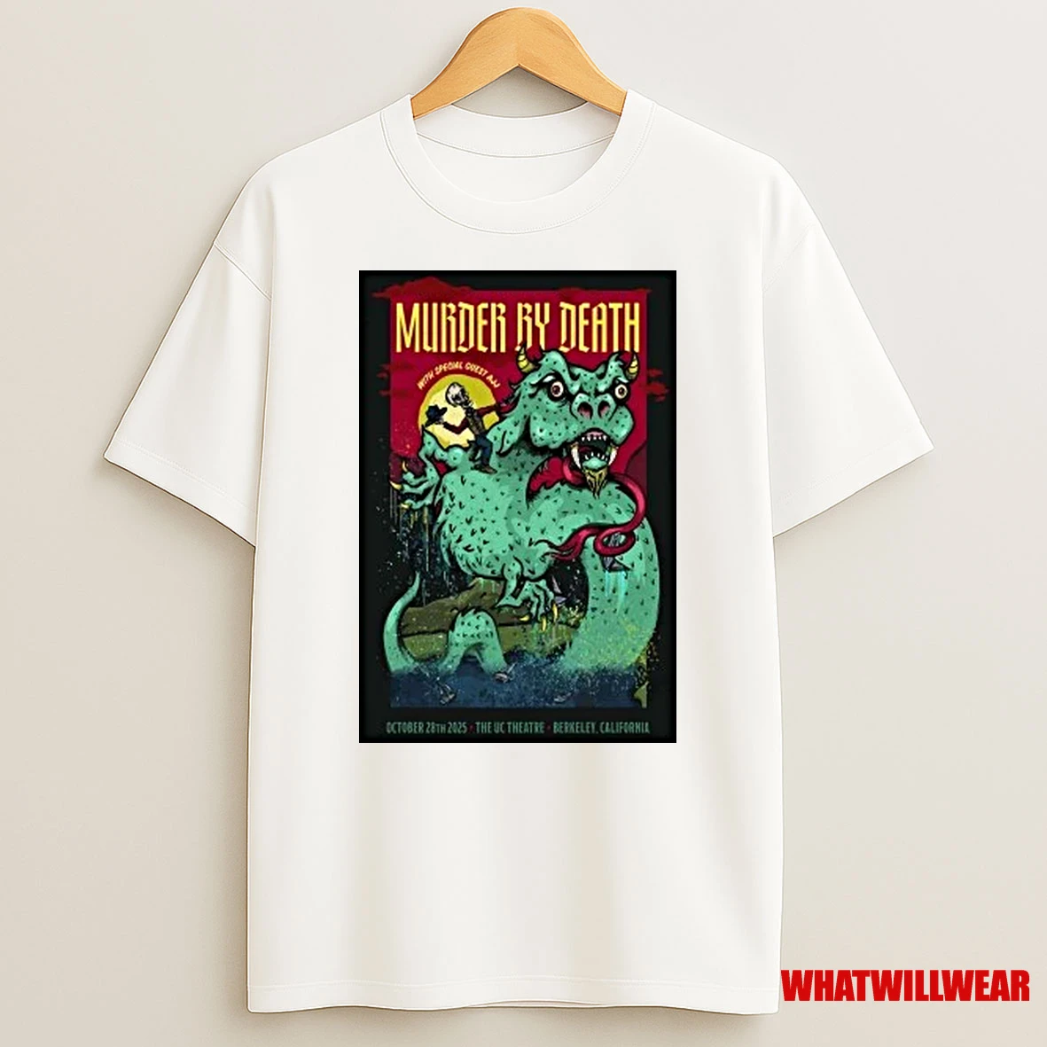 Murder By Death Oct 28 2025 Berkeley Tour Shirts