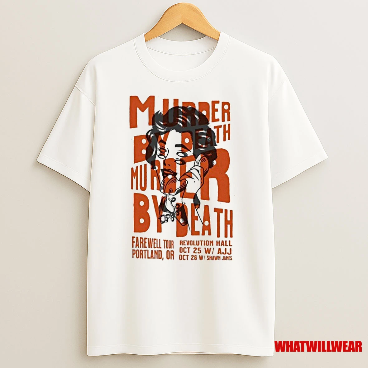 Murder By Death Revolution Hall Portland Or Farewell Tour 2025 Shirts