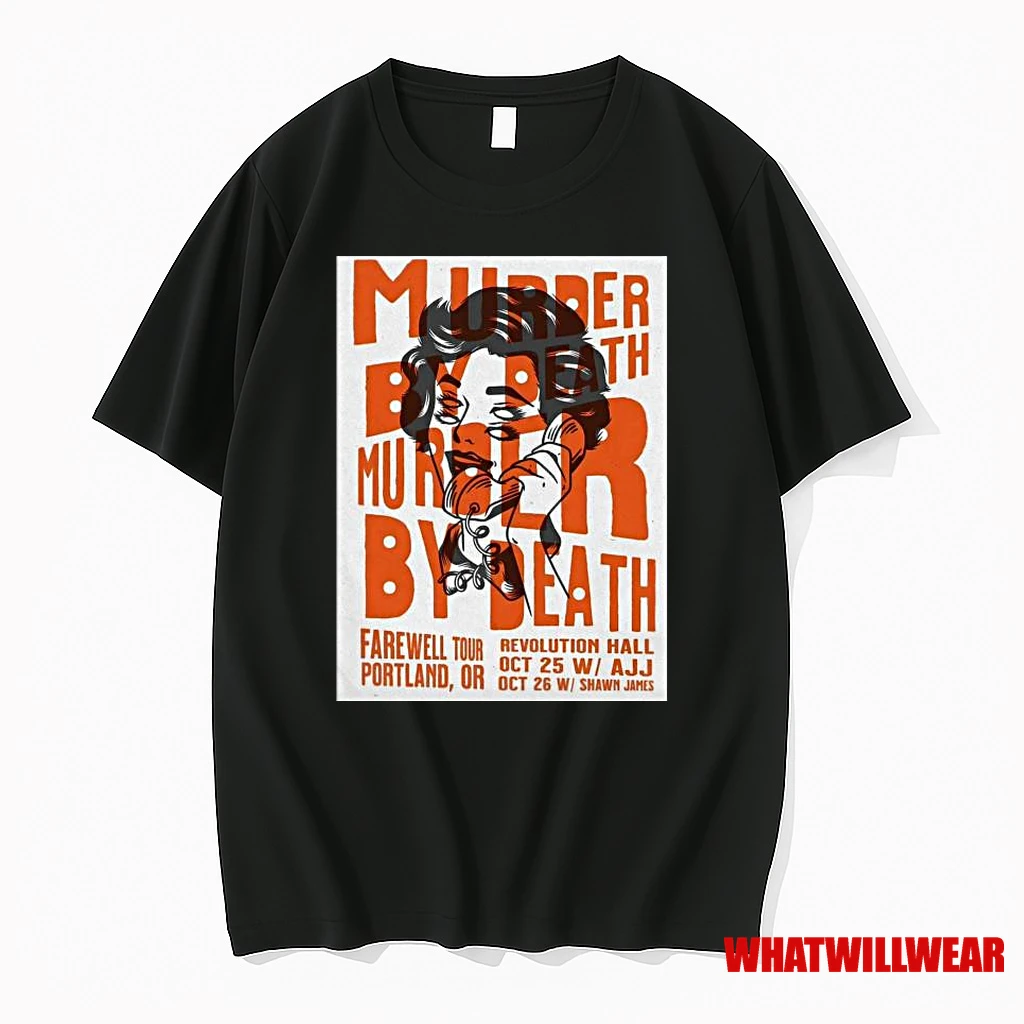 Murder By Death Revolution Hall In Portland Or October 25 26 2025 Shirts
