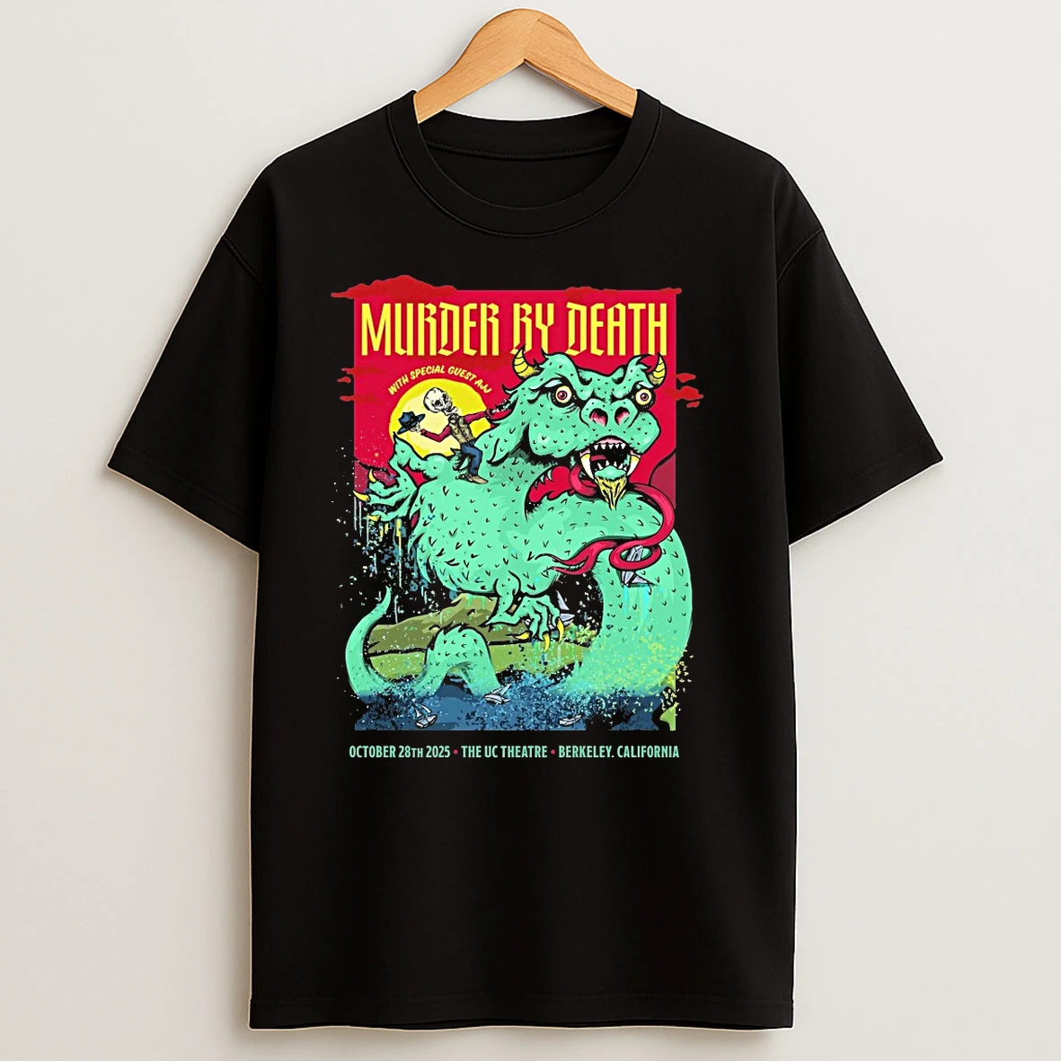 Murder By Death The Uc Theatre Berkeley California Oct 28 2025 T Shirts