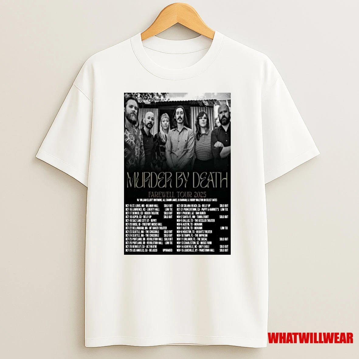 Murder By Death Tour 2025 Shirts
