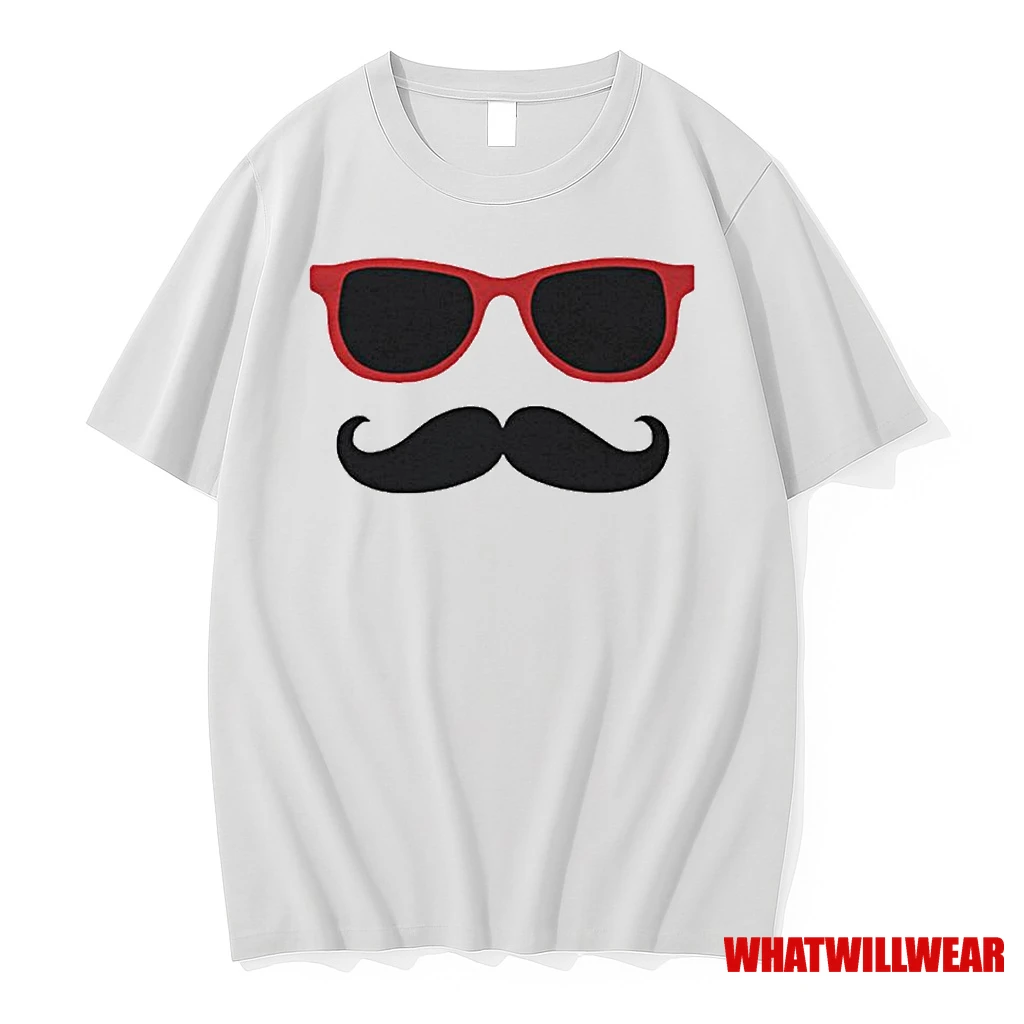 Mustache And Glasses Ornaments Shirts